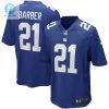 Mens New York Giants Tiki Barber Nike Royal Game Retired Player Jersey stylepulseusa 1