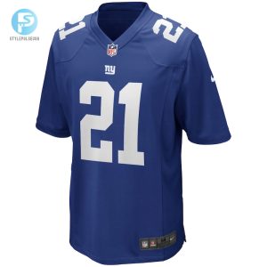 Mens New York Giants Tiki Barber Nike Royal Game Retired Player Jersey stylepulseusa 1 1