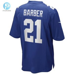 Mens New York Giants Tiki Barber Nike Royal Game Retired Player Jersey stylepulseusa 1 2