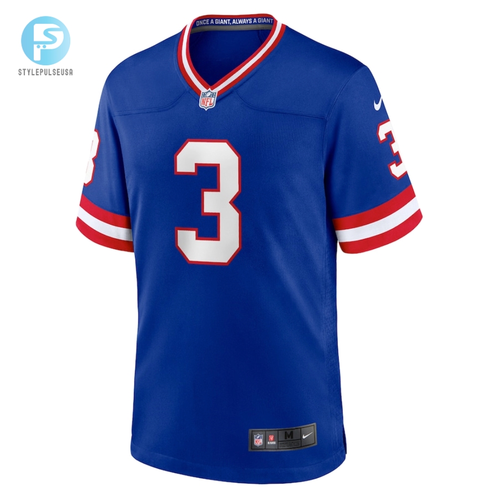 Mens New York Giants Sterling Shepard Nike Royal Classic Player Game Jersey 