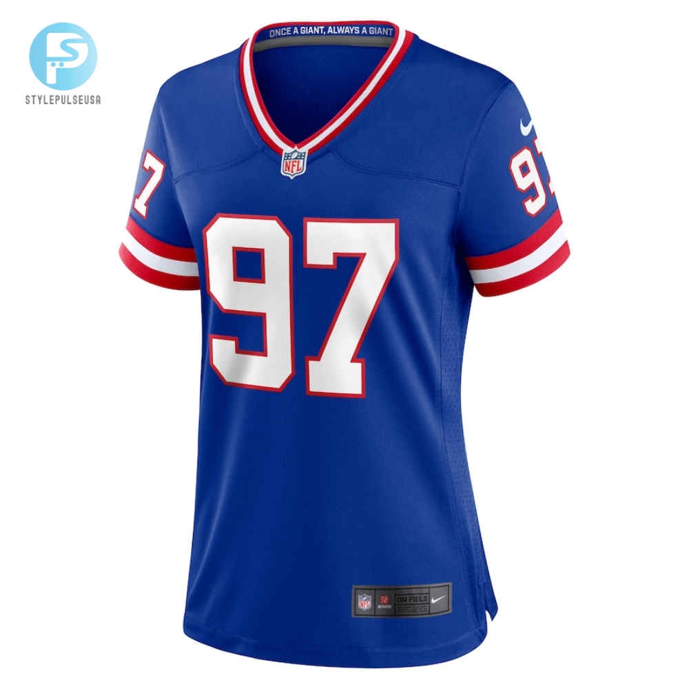 Womens New York Giants Dexter Lawrence Ii Nike Royal Classic Game Player Jersey 