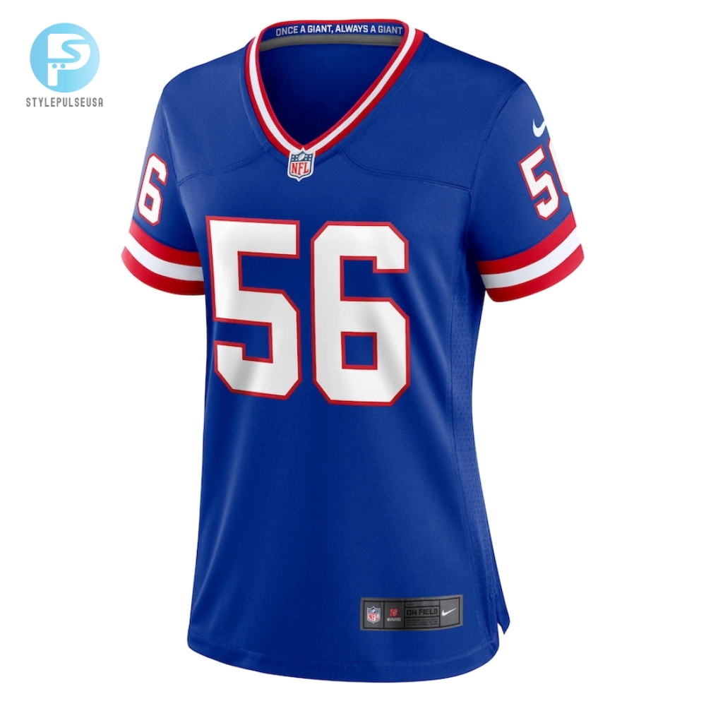 Womens New York Giants Lawrence Taylor Nike Royal Classic Retired Player Game Jersey 