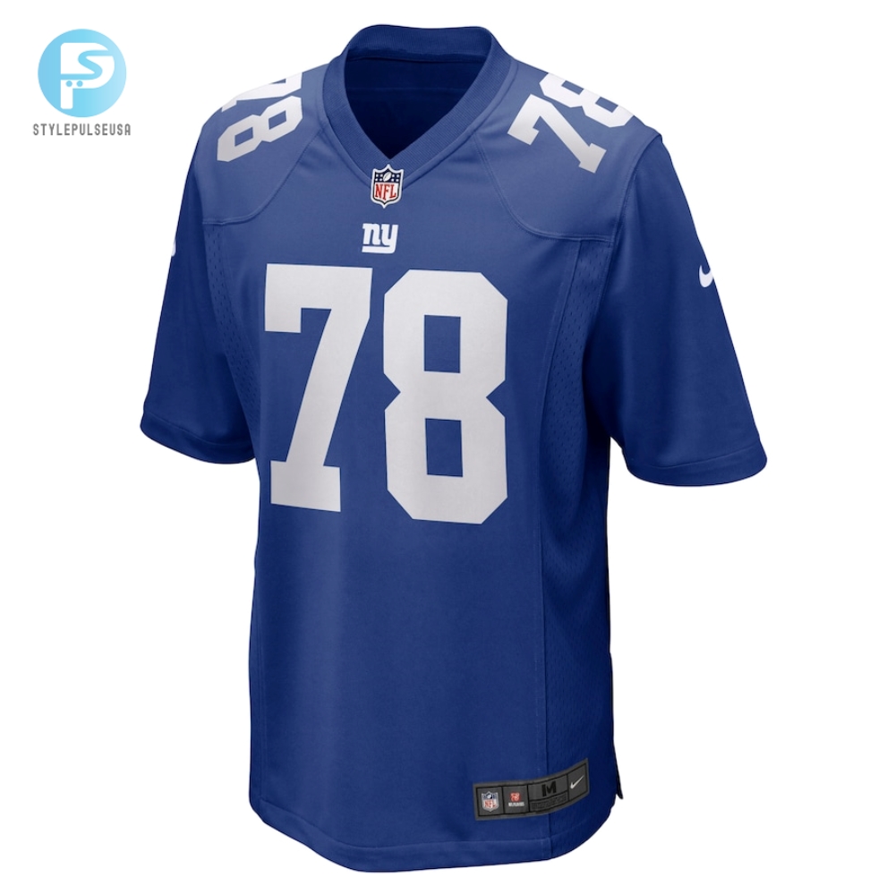 Mens New York Giants Andrew Thomas Nike Royal Player Game Jersey 