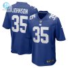 Mens New York Giants Leonard Johnson Nike Royal Game Player Jersey stylepulseusa 1