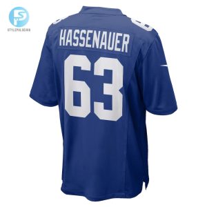 Mens New York Giants Jc Hassenauer Nike Royal Team Game Jersey stylepulseusa 1 2