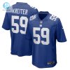 Mens New York Giants Casey Kreiter Nike Royal Team Game Jersey stylepulseusa 1