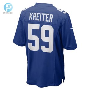 Mens New York Giants Casey Kreiter Nike Royal Team Game Jersey stylepulseusa 1 2