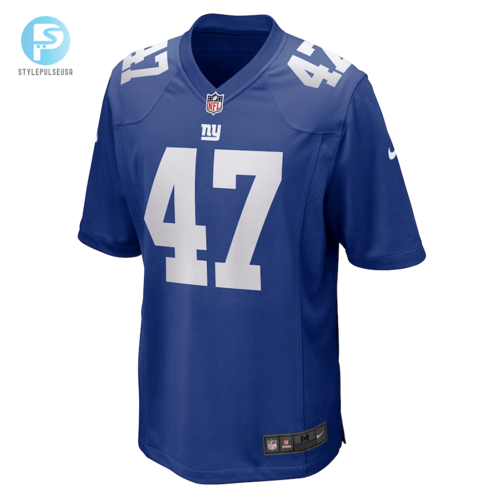 Mens New York Giants Cam Brown Nike Royal Game Jersey 