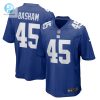 Mens New York Giants Boogie Basham Nike Royal Game Jersey stylepulseusa 1