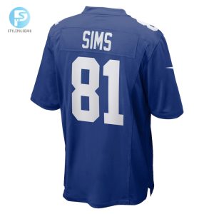 Mens New York Giants Cam Sims Nike Royal Team Game Jersey stylepulseusa 1 2