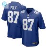 Mens New York Giants Makai Polk Nike Royal Home Game Player Jersey stylepulseusa 1