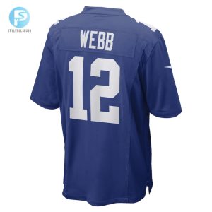 Mens New York Giants Davis Webb Nike Royal Game Player Jersey stylepulseusa 1 2