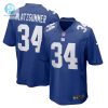 Mens New York Giants Sandro Platzgummer Nike Royal Game Player Jersey stylepulseusa 1