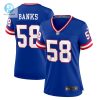 Womens New York Giants Carl Banks Nike Royal Classic Retired Player Game Jersey stylepulseusa 1