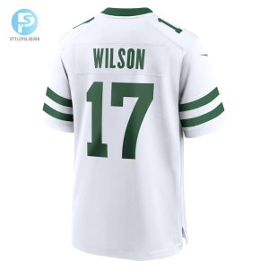 Mens New York Jets Garrett Wilson Nike White Legacy Player Game Jersey stylepulseusa 1 2