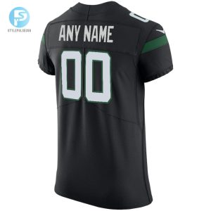 Mens New York Jets Nike Stealth Black Vapor Untouchable Elite Custom Jersey stylepulseusa 1 2