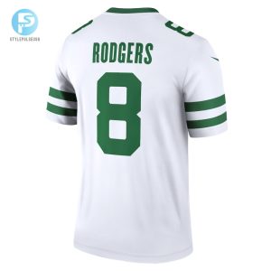 Mens New York Jets Aaron Rodgers Nike Spotlight White Alternate Legend Player Jersey stylepulseusa 1 2