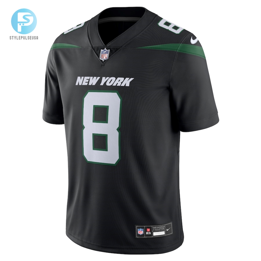 Mens New York Jets Aaron Rodgers Nike Black Vapor Untouchable Limited Jersey 