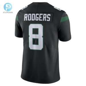 Mens New York Jets Aaron Rodgers Nike Black Vapor Untouchable Limited Jersey stylepulseusa 1 2