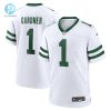 Mens New York Jets Ahmad Sauce Gardner Nike White Legacy Player Game Jersey stylepulseusa 1