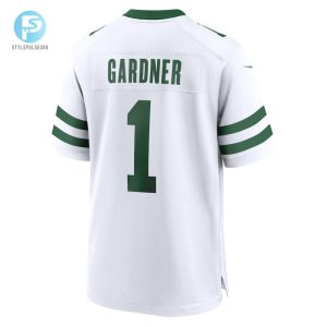 Mens New York Jets Ahmad Sauce Gardner Nike White Legacy Player Game Jersey stylepulseusa 1 2