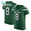 Mens New York Jets Aaron Rodgers Nike Gotham Green Alternate Vapor F.U.S.E. Elite Jersey stylepulseusa 1