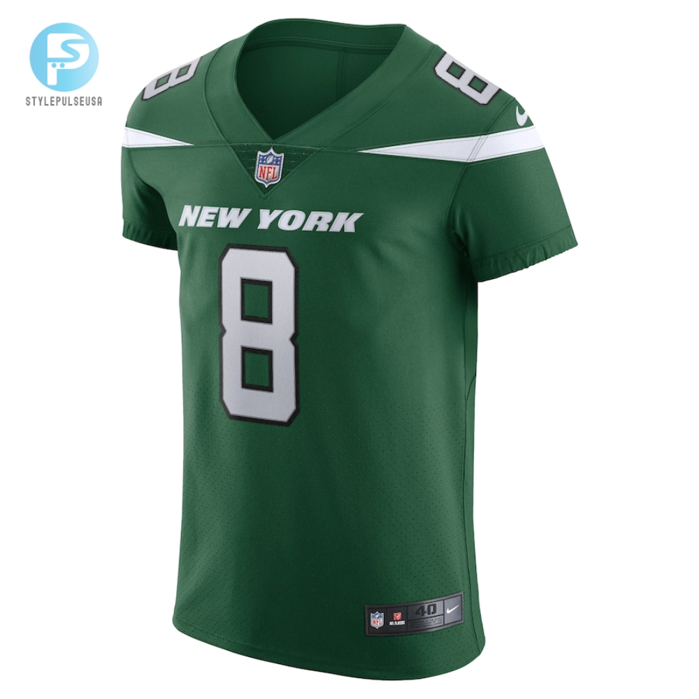 Mens New York Jets Aaron Rodgers Nike Gotham Green Alternate Vapor F.U.S.E. Elite Jersey 