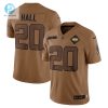 Mens New York Jets Breece Hall Nike Brown 2023 Salute To Service Limited Jersey stylepulseusa 1