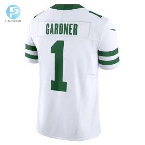 Mens New York Jets Ahmad Sauce Gardner Nike White Vapor F.U.S.E. Limited Jersey stylepulseusa 1 2