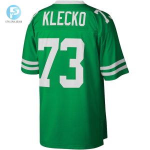 Mens New York Jets Joe Klecko Mitchell Ness Kelly Green Legacy Replica Jersey stylepulseusa 1 2