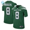 Mens New York Jets Aaron Rodgers Nike Gotham Green Game Jersey stylepulseusa 1