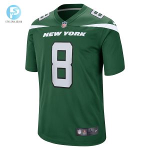 Mens New York Jets Aaron Rodgers Nike Gotham Green Game Jersey stylepulseusa 1 1