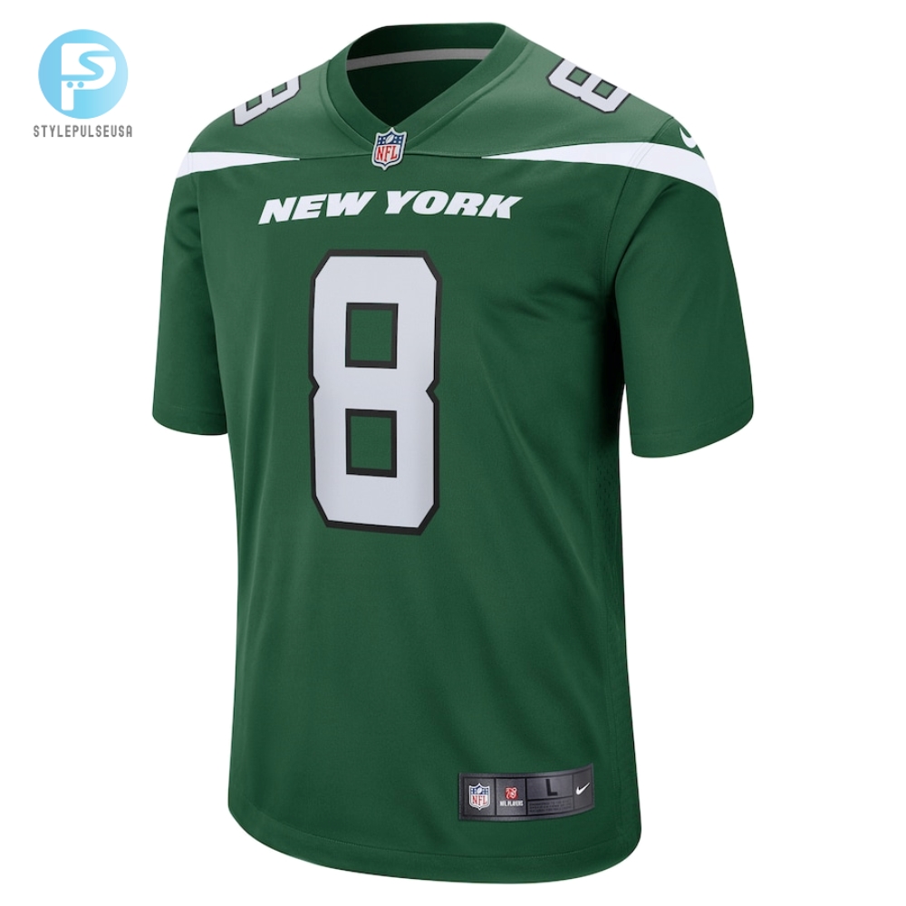Mens New York Jets Aaron Rodgers Nike Gotham Green Game Jersey 