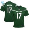 Youth New York Jets Garrett Wilson Nike Green Game Jersey stylepulseusa 1