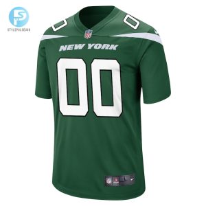 Mens New York Jets Nike Gotham Green Game Custom Jersey stylepulseusa 1 1