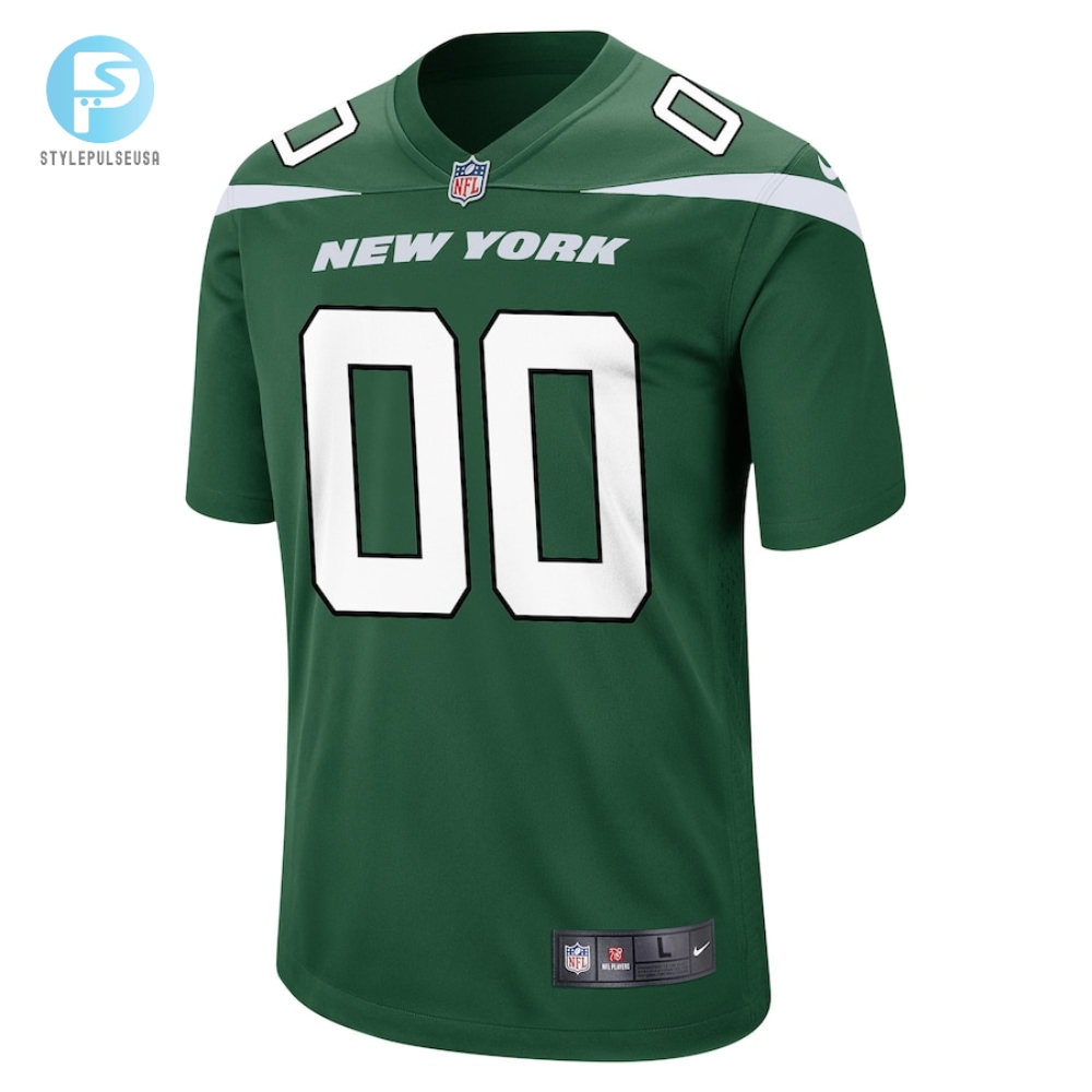 Mens New York Jets Nike Gotham Green Game Custom Jersey 