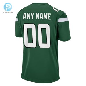 Mens New York Jets Nike Gotham Green Game Custom Jersey stylepulseusa 1 2