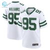 Mens New York Jets Quinnen Williams Nike White Legacy Player Game Jersey stylepulseusa 1