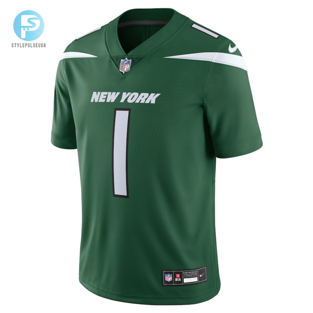 Mens New York Jets Ahmad Sauce Gardner Nike Gotham Green Vapor Untouchable Limited Jersey 
