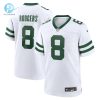 Mens New York Jets Aaron Rodgers Nike White Legacy Player Game Jersey stylepulseusa 1