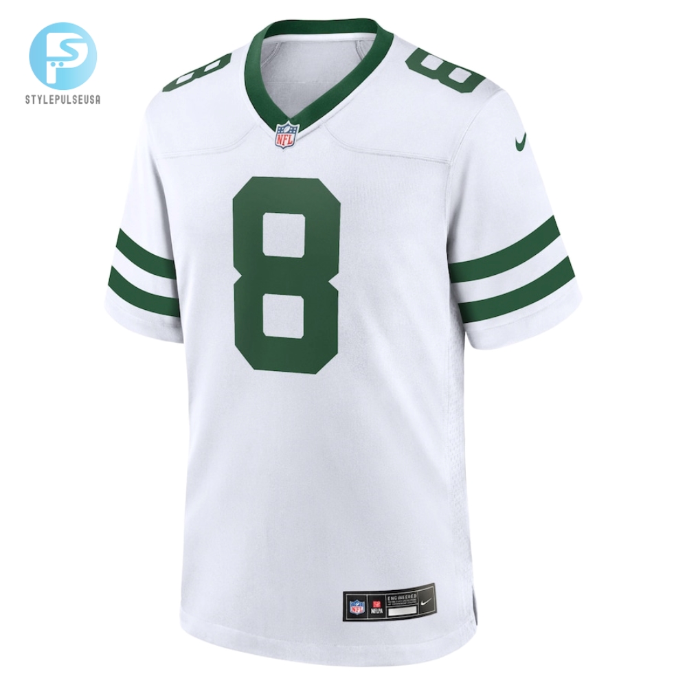 Mens New York Jets Aaron Rodgers Nike White Legacy Player Game Jersey 