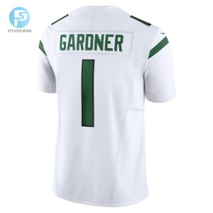 Mens New York Jets Ahmad Sauce Gardner Nike White Vapor F.U.S.E. Limited Jersey stylepulseusa 1 5