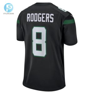 Youth New York Jets Aaron Rodgers Nike Black Game Jersey stylepulseusa 1 2