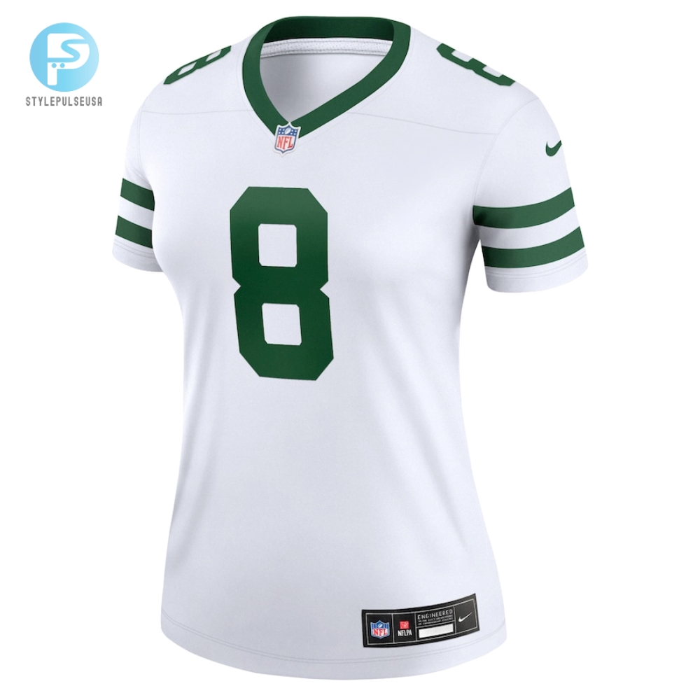 Womens New York Jets Aaron Rodgers Nike Spotlight White Alternate Legend Player Jersey 