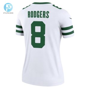 Womens New York Jets Aaron Rodgers Nike Spotlight White Alternate Legend Player Jersey stylepulseusa 1 2