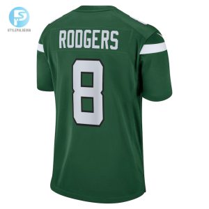 Youth New York Jets Aaron Rodgers Nike Gotham Green Game Jersey stylepulseusa 1 2