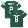 Preschool New York Jets Aaron Rodgers Nike Gotham Green Game Jersey stylepulseusa 1