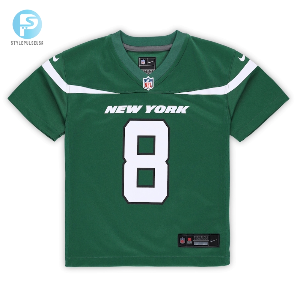 Preschool New York Jets Aaron Rodgers Nike Gotham Green Game Jersey 