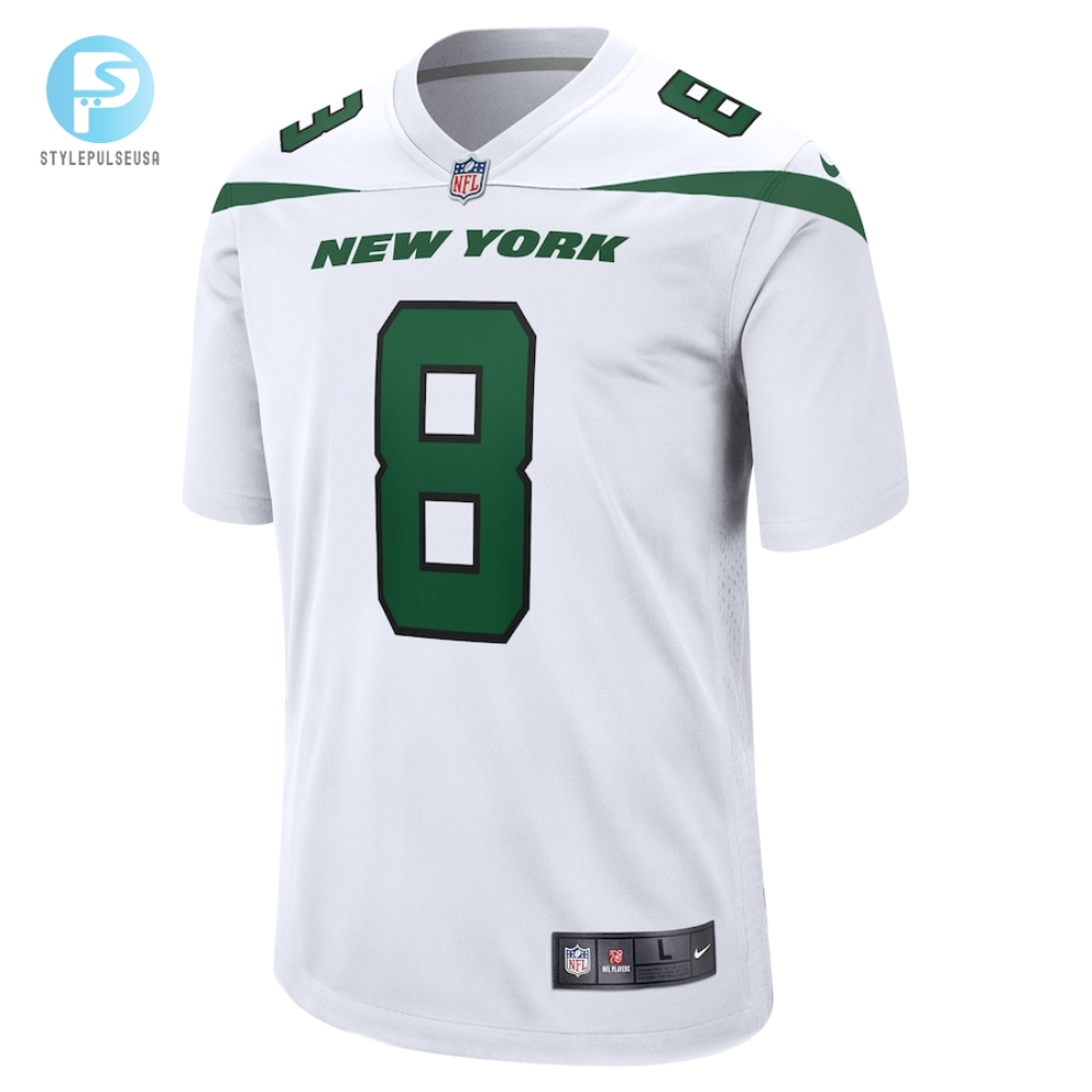 Mens New York Jets Aaron Rodgers Nike White Game Jersey 