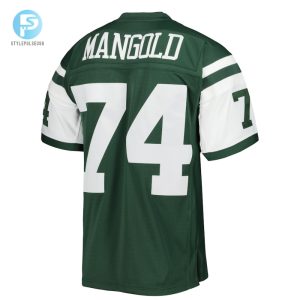 Mens New York Jets Nick Mangold Mitchell Ness Green Legacy Replica Jersey stylepulseusa 1 2